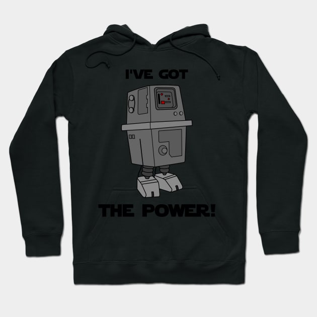 I've Got the Power Droid Hoodie by Ed's Craftworks